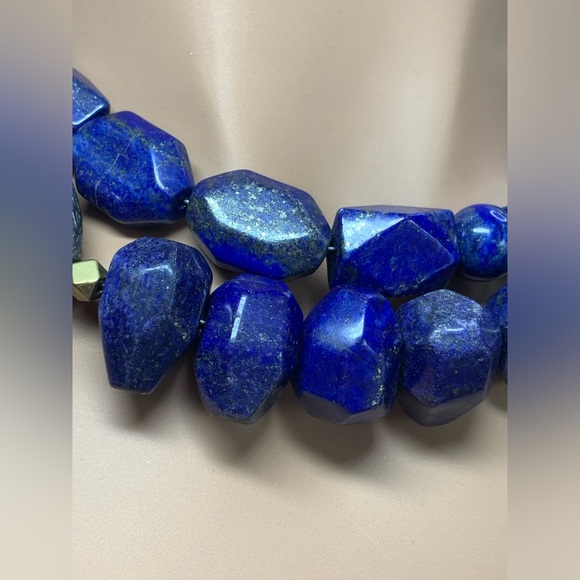 Silpada Rare “INDIGO FOR IT” Sterling & Natural Lapis Lazuli 2-Strand Necklace - Picture 8 of 14